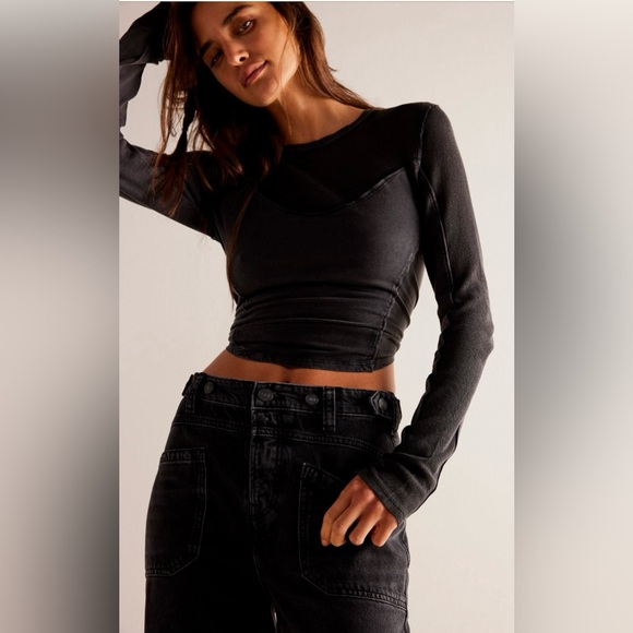 NWT WE THE FREE PALMER CUFFED JEAN 🖤 - Picture 4 of 5